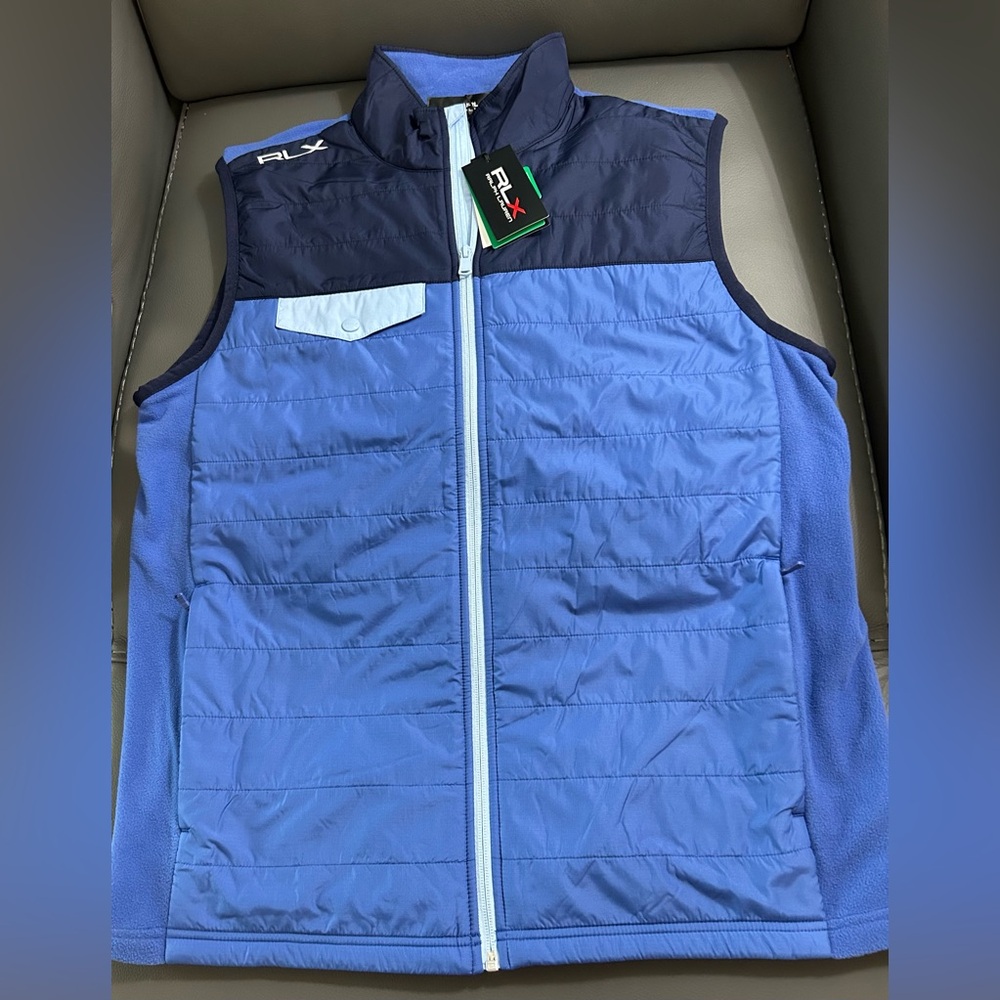 RLX Ralph Lauren Two-Tone Blue Men's Vest Size L